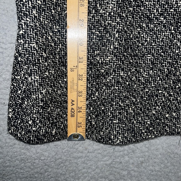 VTG Talbots 2pc Dress Blazer Set Sz 12 Houndstooth Tweed Wool Blend Academia USA - Picture 16 of 16